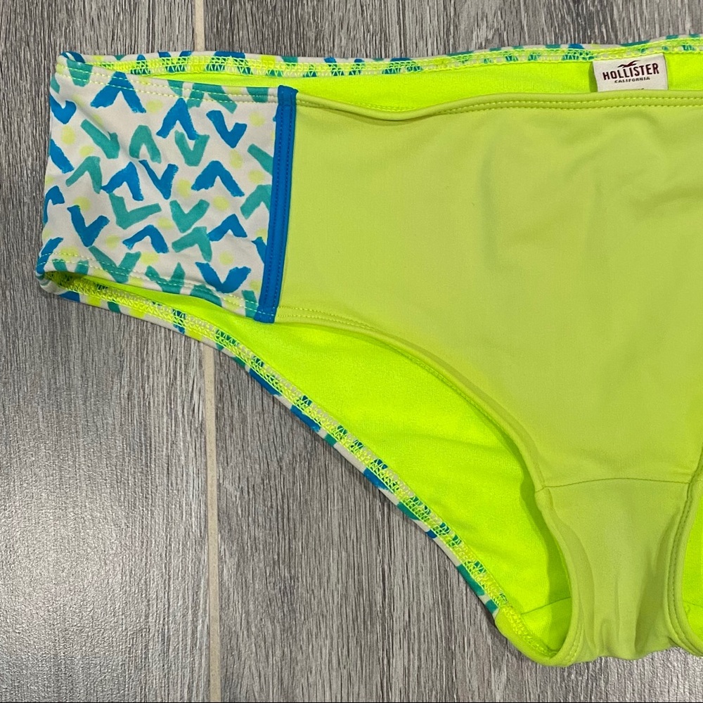 Hollister neon green/turquoise bikini bottom